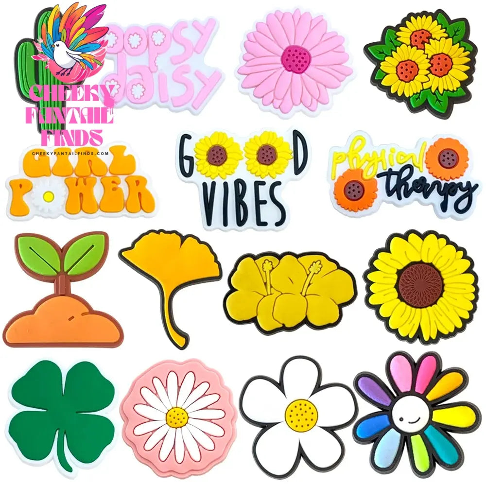 CCF 25 sets Cartoon Anime Shoe Charms Accessories PVC Shoe Decrations Wristband Buckle Kids X-mas Gifts Cheeky Fantail Finds