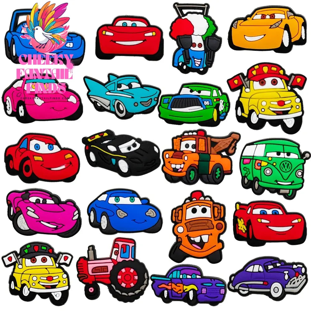 CCF 25 sets Cartoon Anime Shoe Charms Accessories PVC Shoe Decrations Wristband Buckle Kids X-mas Gifts Cheeky Fantail Finds