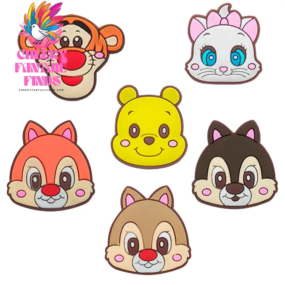 CCF 25 sets Cartoon Anime Shoe Charms Accessories PVC Shoe Decrations Wristband Buckle Kids X-mas Gifts Cheeky Fantail Finds
