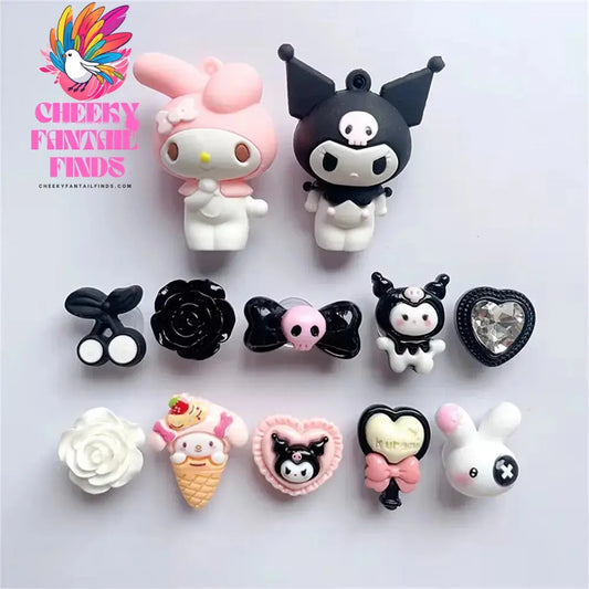 CCF 3D Set Cartoon Cute Dog Charm Sandals Buckle DIY Detachable Wristband Children's Shoe Accessories Cheeky Fantail Finds