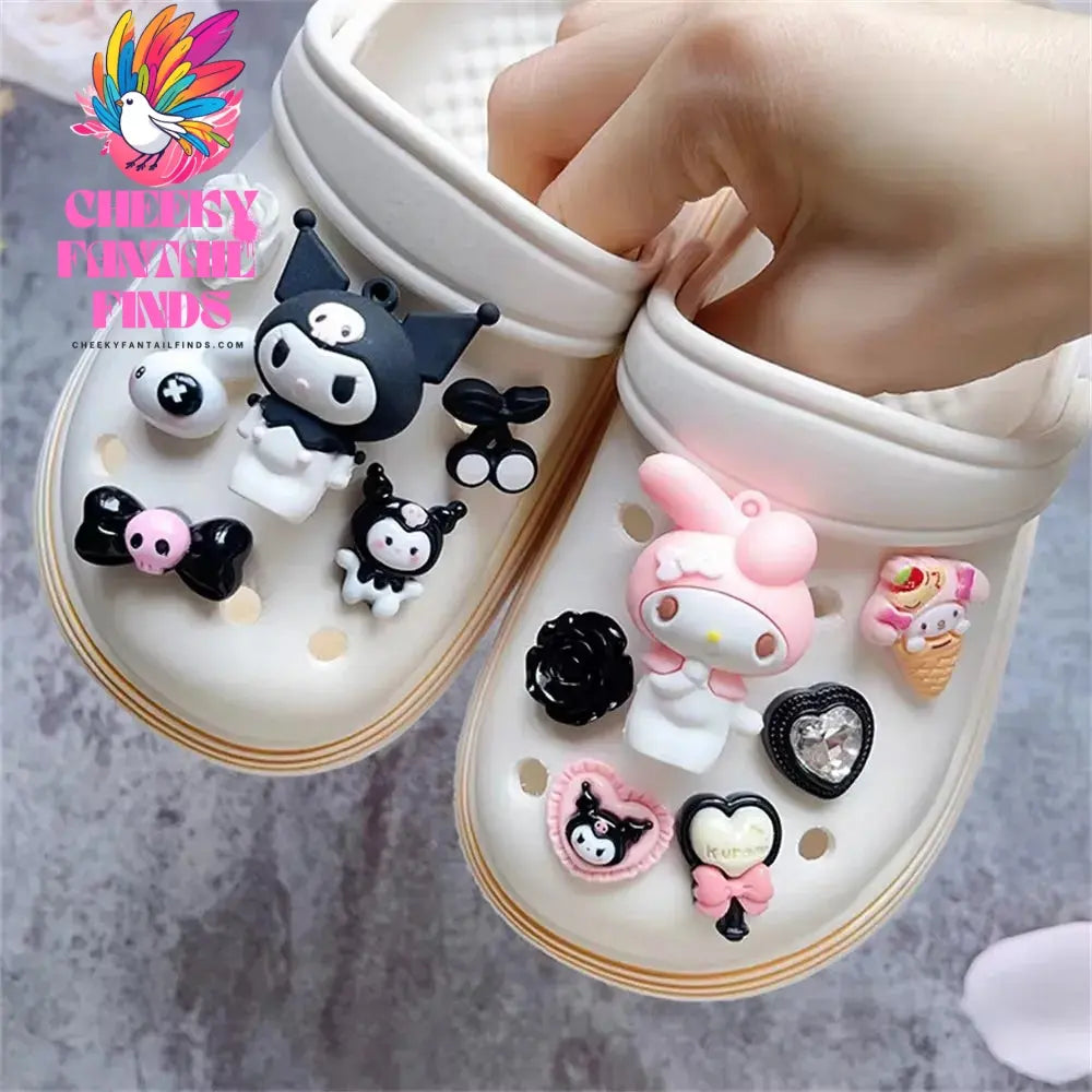 CCF 3D Set Cartoon Cute Dog Charm Sandals Buckle DIY Detachable Wristband Children's Shoe Accessories Cheeky Fantail Finds