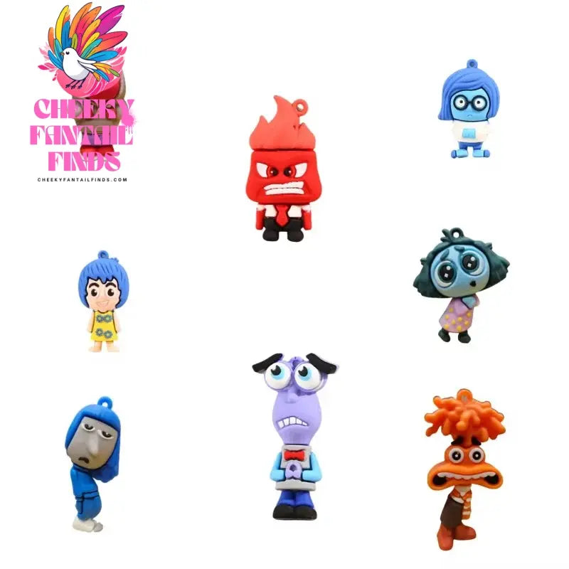CCF Kawaii Inside Out 2 Shoe Buckle Cute Cartoon Anime Diy Pvc Shoe Decoration Clogs Charms Gift For Kids Boys Girls Teens Cheeky Fantail Finds