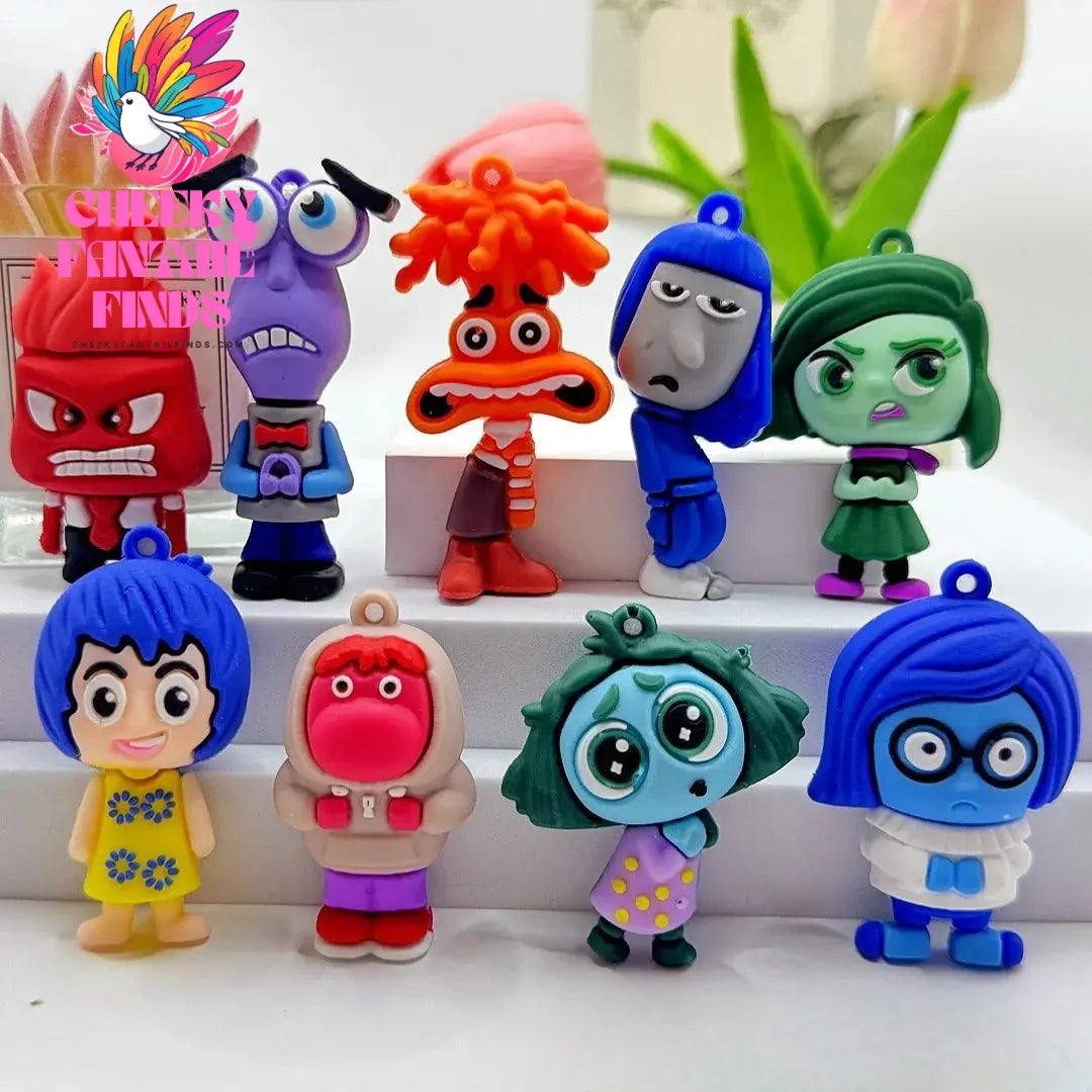 CCF Kawaii Inside Out 2 Shoe Buckle Cute Cartoon Anime Diy Pvc Shoe Decoration Clogs Charms Gift For Kids Boys Girls Teens Cheeky Fantail Finds