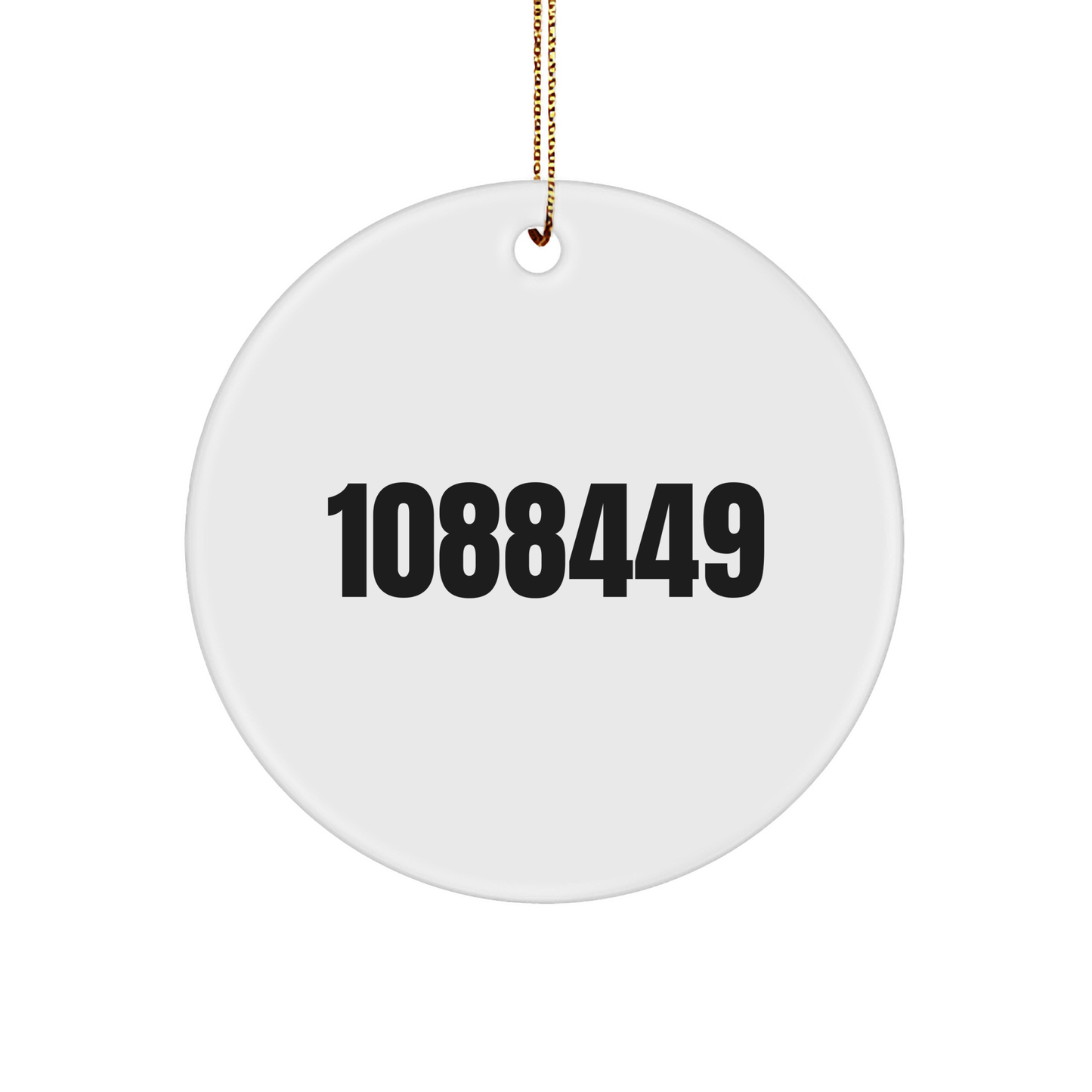 Court Reporter Gifts by Day, Ninja by Night - Funny Circle Ornament for Christmas - Image 1
