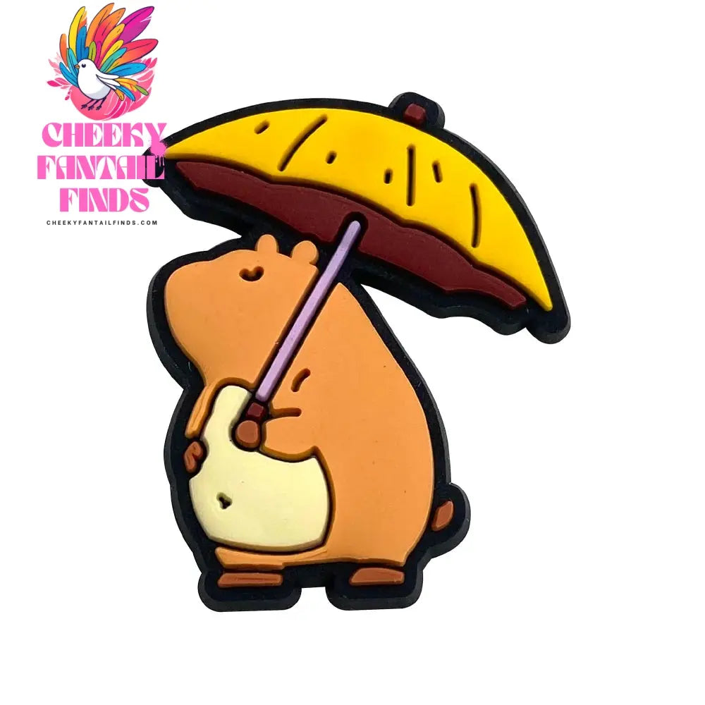 Capybara Animal Cartoon Cute Shoe Charms for Clogs Sandals Decoration Shoe Accessories Charms for Friends Gifts Cheeky Fantail Finds