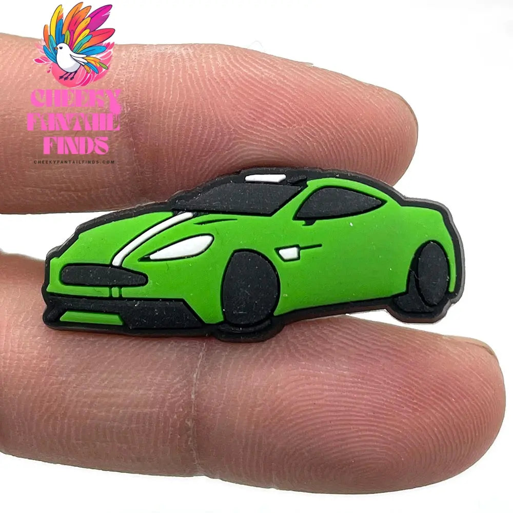 Car Cartoon Soft Glue Hole Shoe Buckle Decorative Buckle Accessories Ornaments Cheeky Fantail Finds