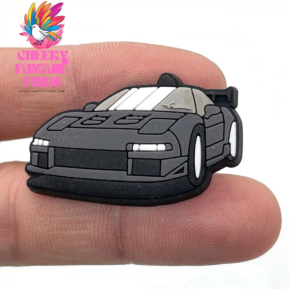 Car Cartoon Soft Glue Hole Shoe Buckle Decorative Buckle Accessories Ornaments Cheeky Fantail Finds