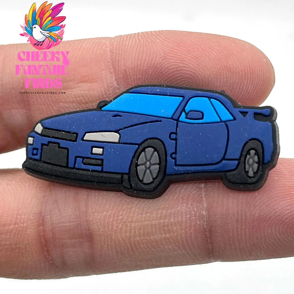 Car Cartoon Soft Glue Hole Shoe Buckle Decorative Buckle Accessories Ornaments Cheeky Fantail Finds