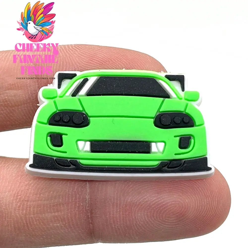 Car Cartoon Soft Glue Hole Shoe Buckle Decorative Buckle Accessories Ornaments Cheeky Fantail Finds