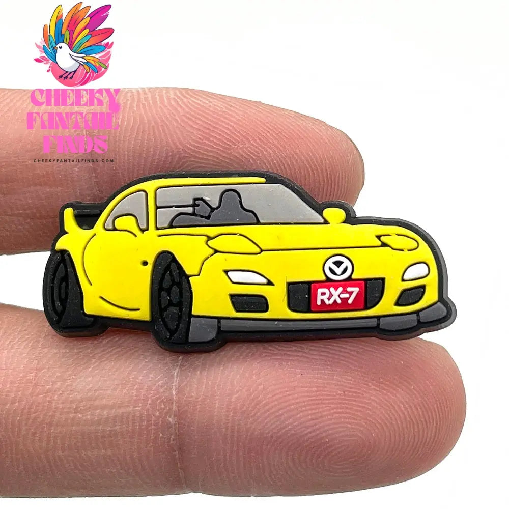 Car Cartoon Soft Glue Hole Shoe Buckle Decorative Buckle Accessories Ornaments Cheeky Fantail Finds