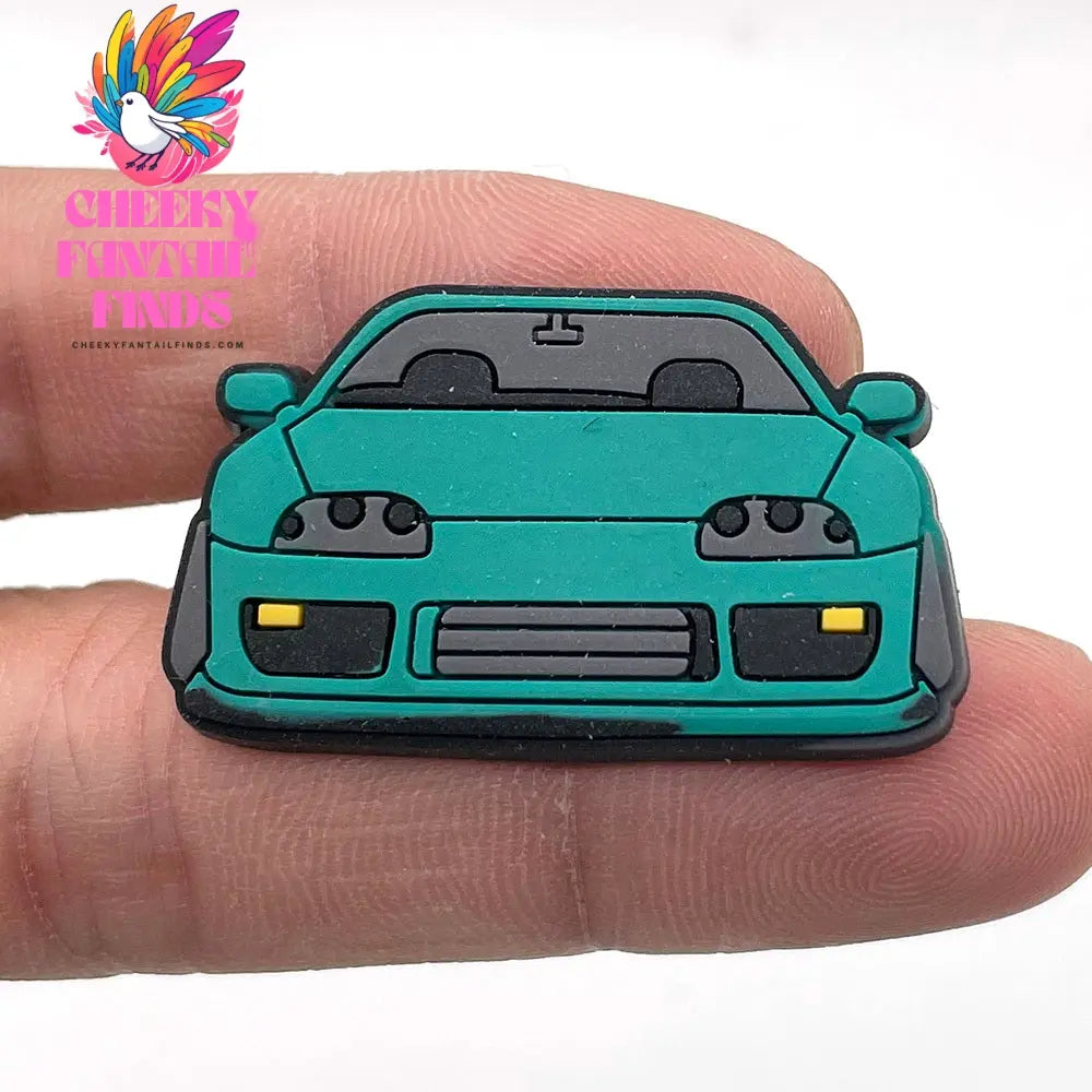 Car Cartoon Soft Glue Hole Shoe Buckle Decorative Buckle Accessories Ornaments Cheeky Fantail Finds