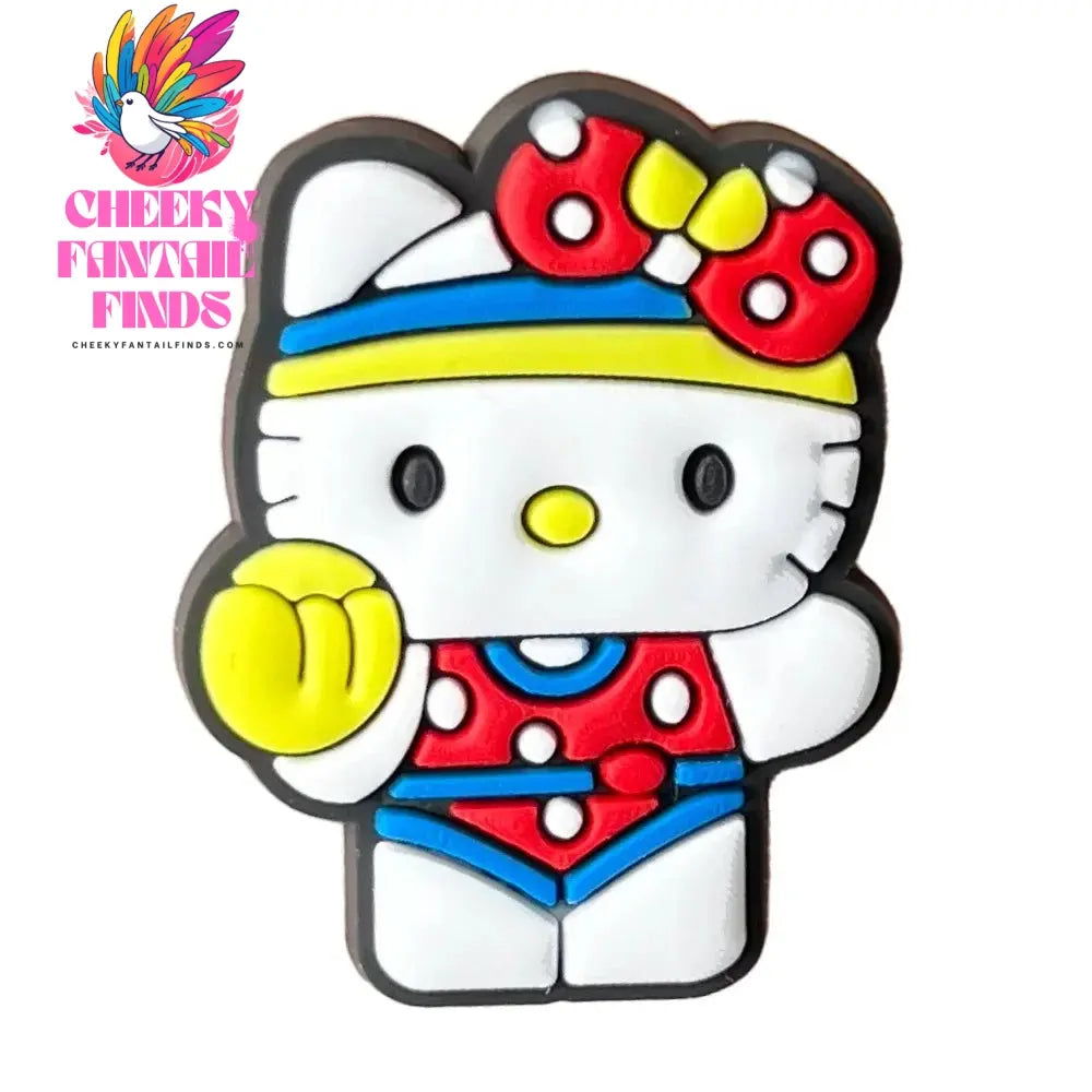 Cartoon Cute Kitty Series Shoe Accessories Girl DIY Sandals Cheeky Fantail Finds