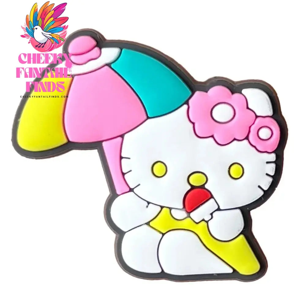 Cartoon Cute Kitty Series Shoe Accessories Girl DIY Sandals Cheeky Fantail Finds