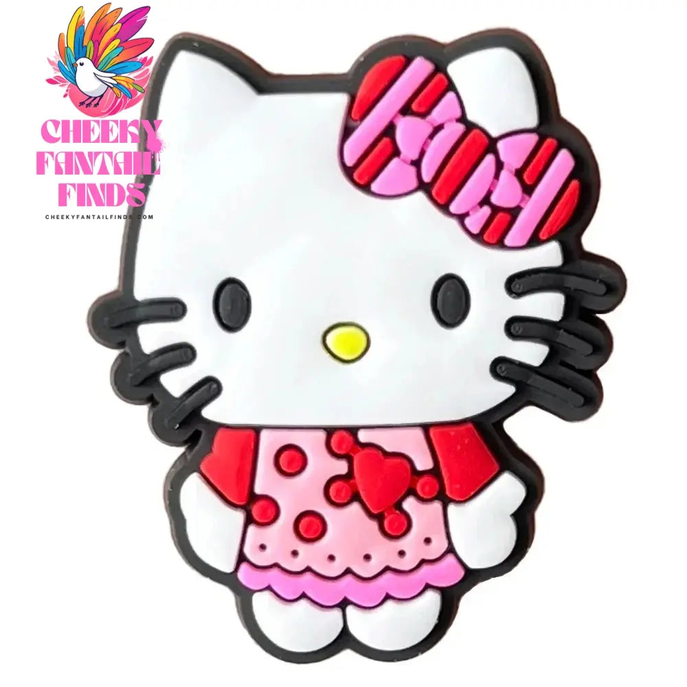 Cartoon Cute Kitty Series Shoe Accessories Girl DIY Sandals Cheeky Fantail Finds