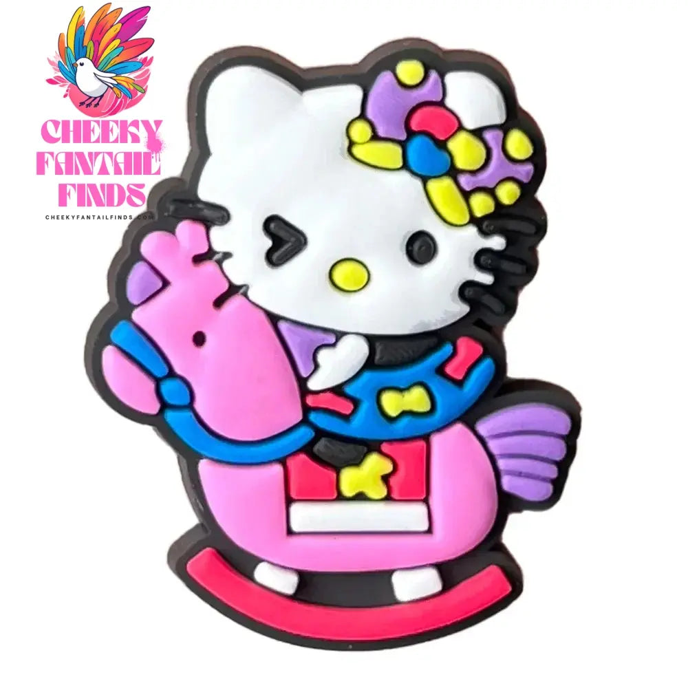 Cartoon Cute Kitty Series Shoe Accessories Girl DIY Sandals Cheeky Fantail Finds