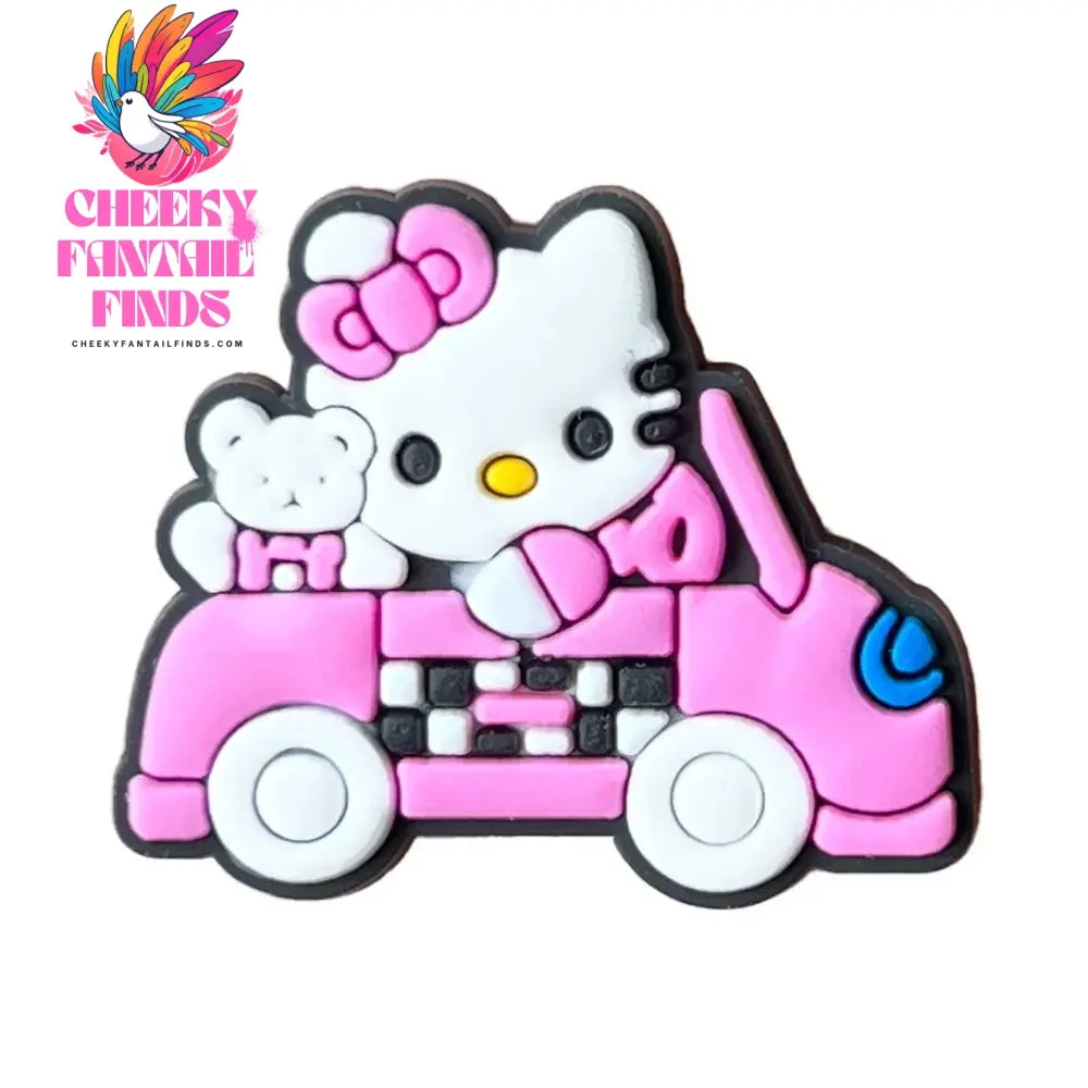 Cartoon Cute Kitty Series Shoe Accessories Girl DIY Sandals Cheeky Fantail Finds