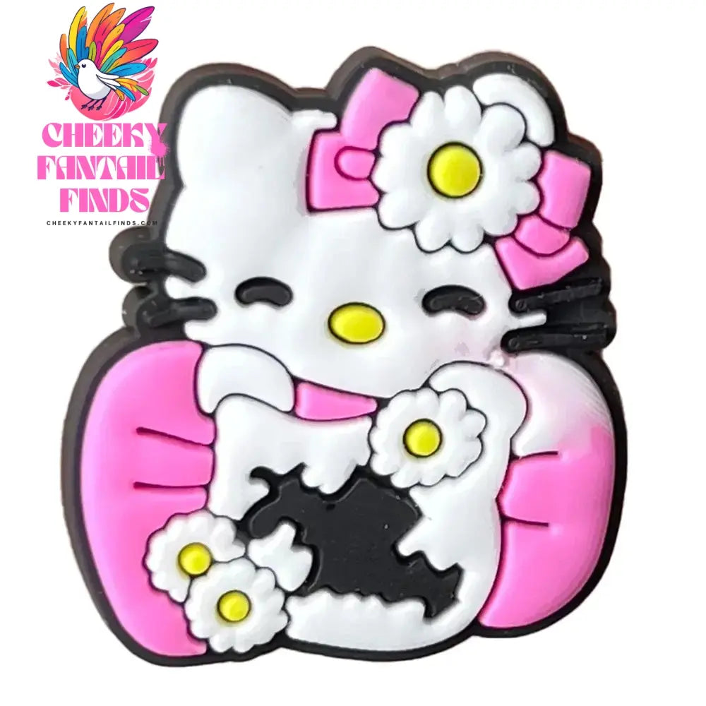 Cartoon Cute Kitty Series Shoe Accessories Girl DIY Sandals Cheeky Fantail Finds
