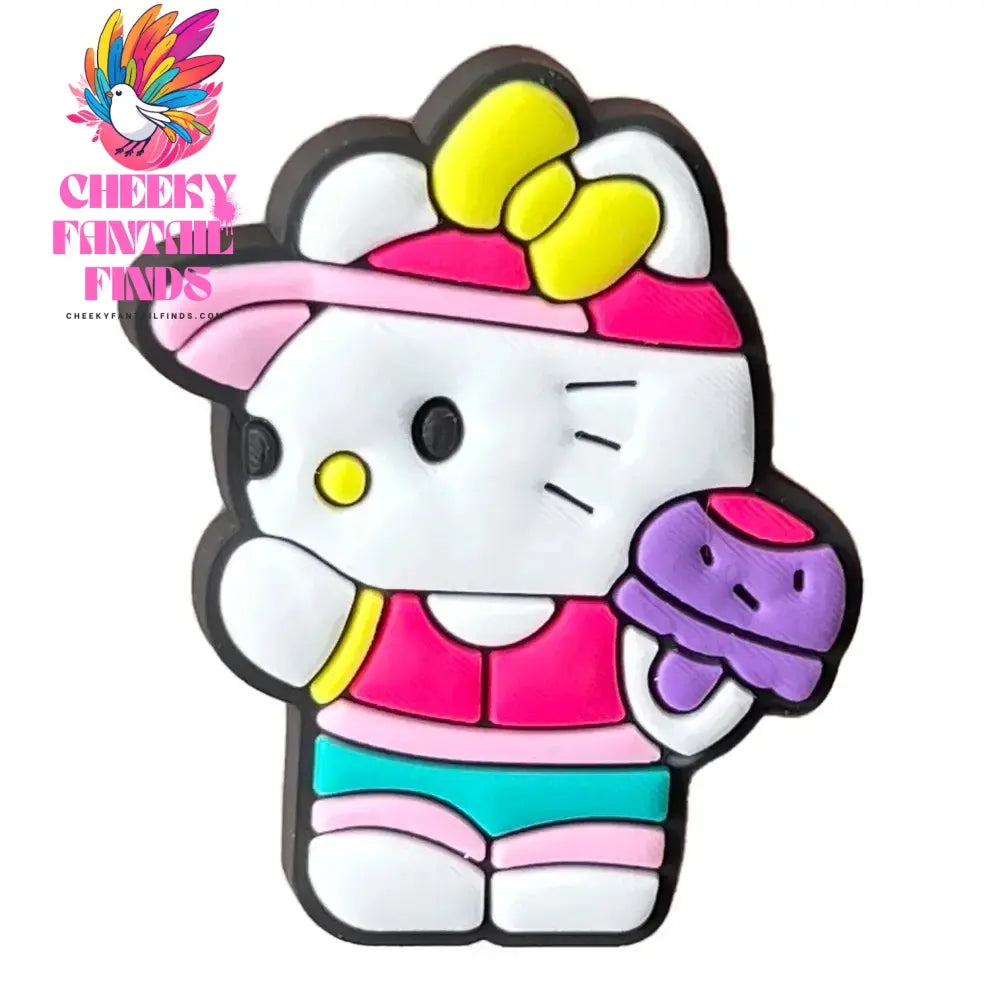 Cartoon Cute Kitty Series Shoe Accessories Girl DIY Sandals Cheeky Fantail Finds