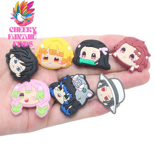 Cartoon movie anime Alligator Shoes Charm Clogs decorated for Alligator accessories Wholesale for boys and girls Christmas Cheeky Fantail Finds