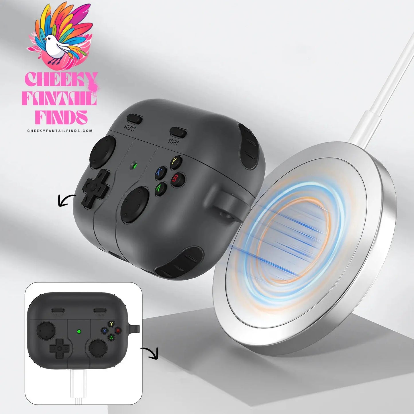 Case For AirPods Pro 2 3D Gamepad Gameboy Earphone Accessories Soft Protector Case Cover For AirPods 1/2/3 Cheeky Fantail Finds