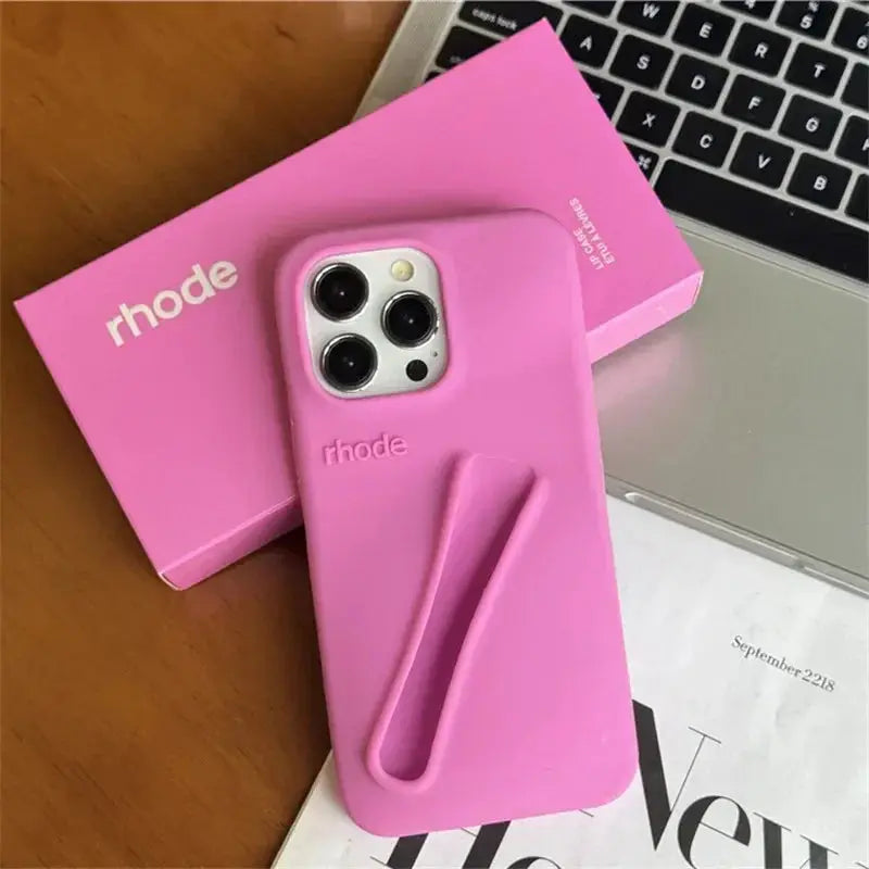 Case for iPhone 15 16 Pro Max 14 Plus 13 12 11 ProMax Lipstick Soft Silicone Portable Lip Gloss Holder Ins Hot Cover Funda Cheeky Fantail Finds