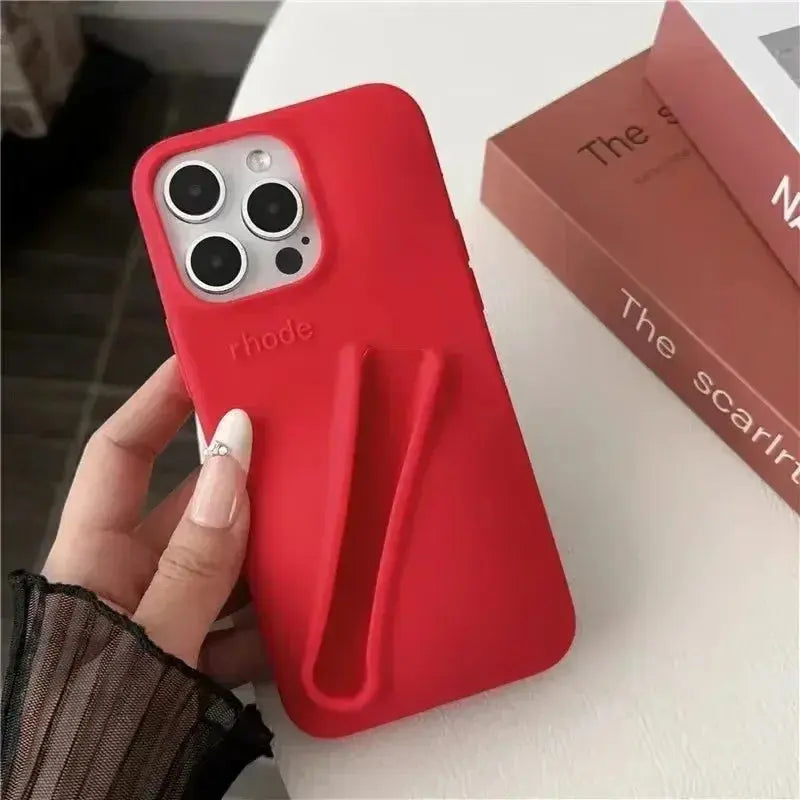 Case for iPhone 15 16 Pro Max 14 Plus 13 12 11 ProMax Lipstick Soft Silicone Portable Lip Gloss Holder Ins Hot Cover Funda Cheeky Fantail Finds