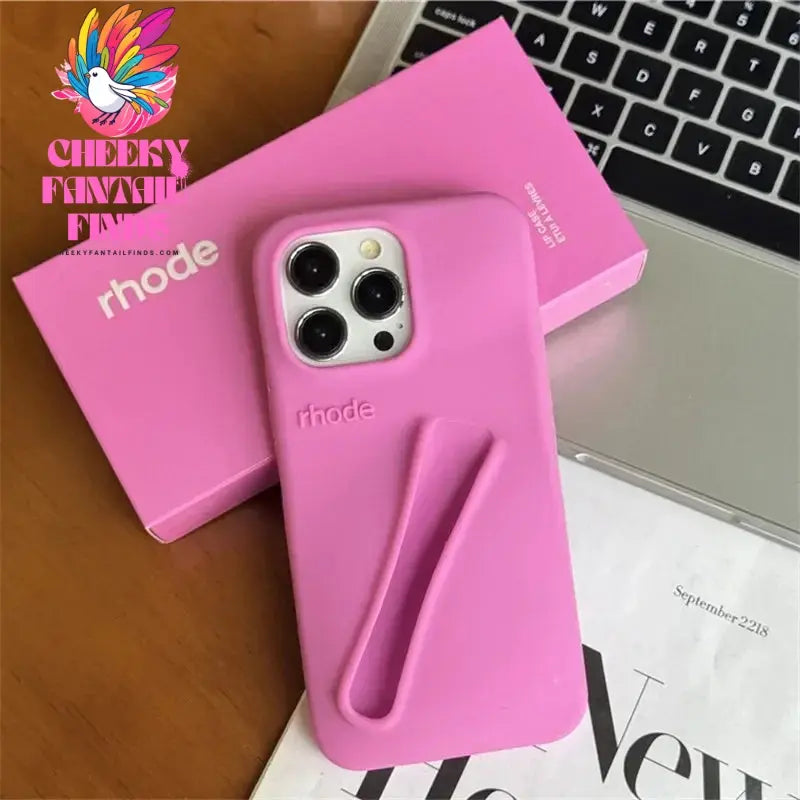 Case for iPhone 15 16 Pro Max 14 Plus 13 12 11 ProMax Lipstick Soft Silicone Portable Lip Gloss Holder Ins Hot Cover Funda Cheeky Fantail Finds