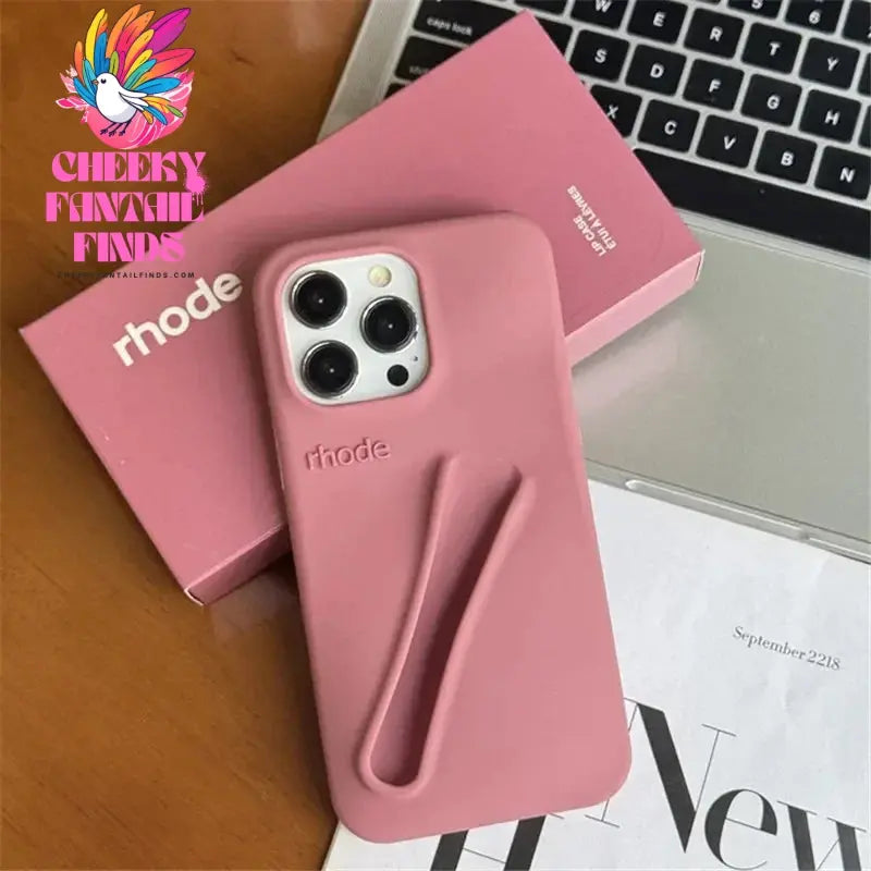 Case for iPhone 15 16 Pro Max 14 Plus 13 12 11 ProMax Lipstick Soft Silicone Portable Lip Gloss Holder Ins Hot Cover Funda Cheeky Fantail Finds