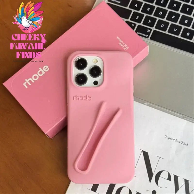Case for iPhone 15 16 Pro Max 14 Plus 13 12 11 ProMax Lipstick Soft Silicone Portable Lip Gloss Holder Ins Hot Cover Funda Cheeky Fantail Finds