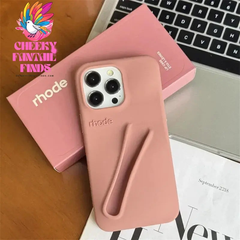 Case for iPhone 15 16 Pro Max 14 Plus 13 12 11 ProMax Lipstick Soft Silicone Portable Lip Gloss Holder Ins Hot Cover Funda Cheeky Fantail Finds
