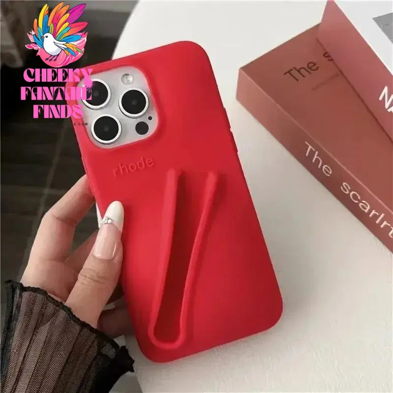 Case for iPhone 15 16 Pro Max 14 Plus 13 12 11 ProMax Lipstick Soft Silicone Portable Lip Gloss Holder Ins Hot Cover Funda Cheeky Fantail Finds