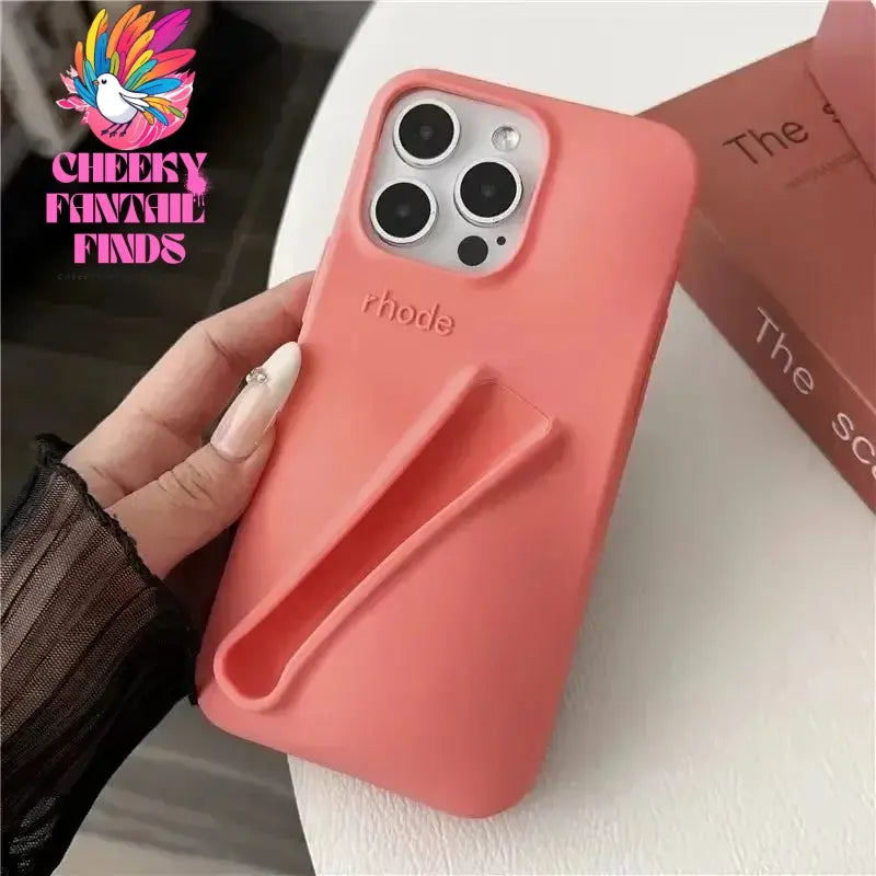 Case for iPhone 15 16 Pro Max 14 Plus 13 12 11 ProMax Lipstick Soft Silicone Portable Lip Gloss Holder Ins Hot Cover Funda Cheeky Fantail Finds