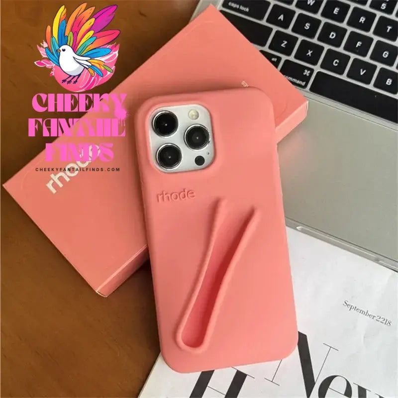 Case for iPhone 15 16 Pro Max 14 Plus 13 12 11 ProMax Lipstick Soft Silicone Portable Lip Gloss Holder Ins Hot Cover Funda Cheeky Fantail Finds
