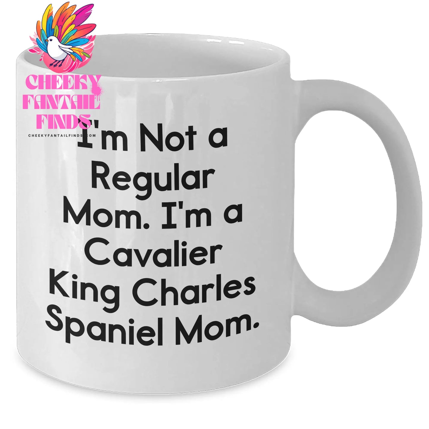 Cavalier King Charles Spaniel Dog Mom Funny White Coffee Mugs Gifts from Family Friends, Gifts for Men Women, Father's Day Unique - Additional