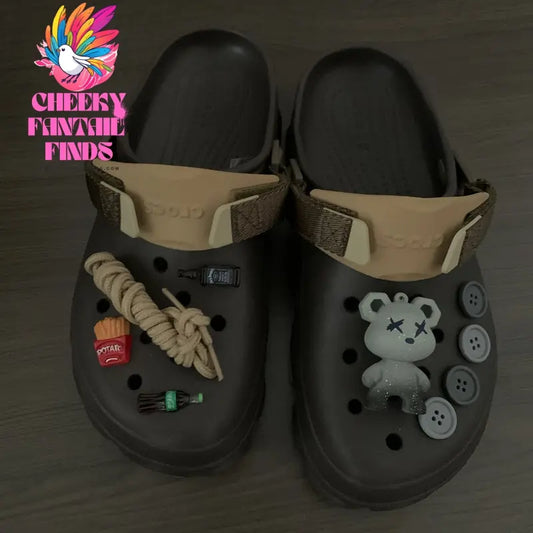 Cave Shoes Flower Men's Shoe Buckle Decorative Accessories Cheeky Fantail Finds