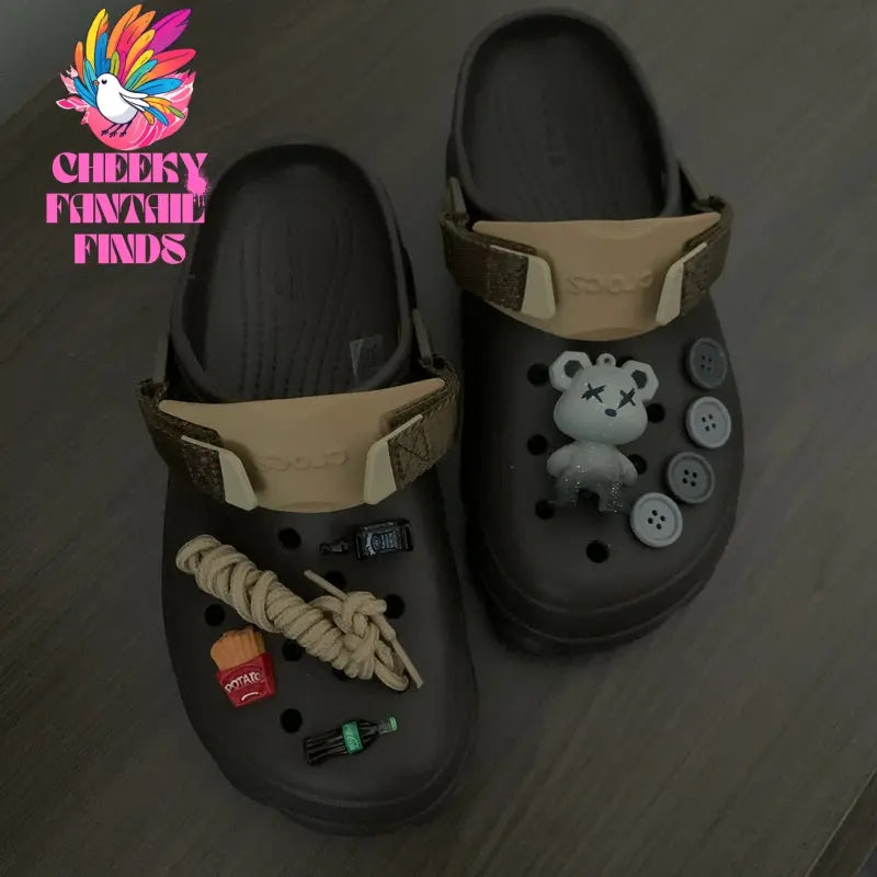 Cave Shoes Flower Men's Shoe Buckle Decorative Accessories Cheeky Fantail Finds