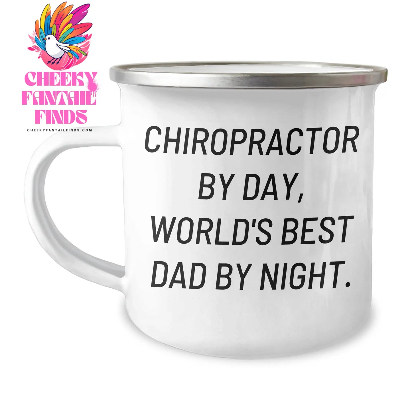 Chiropractor Gifts Funny Mugs, Camping Mug for Chiropractor, World's Best Dad, Father's Day Unique Gifts from Men - Image 1