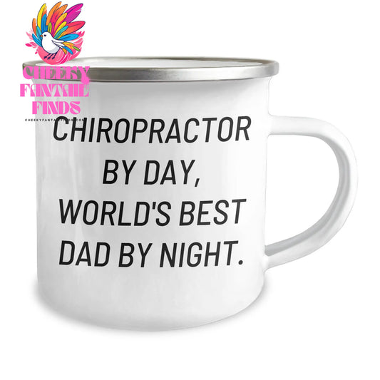 Chiropractor Gifts Funny Mugs, Camping Mug for Chiropractor, World's Best Dad, Father's Day Unique Gifts from Men - Image 2
