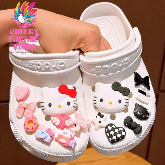 Cinnamoroll Shoe Charm Set LED DIY Shoe Decorations Accessories for Slides Sandals Clogs Gift Cheeky Fantail Finds