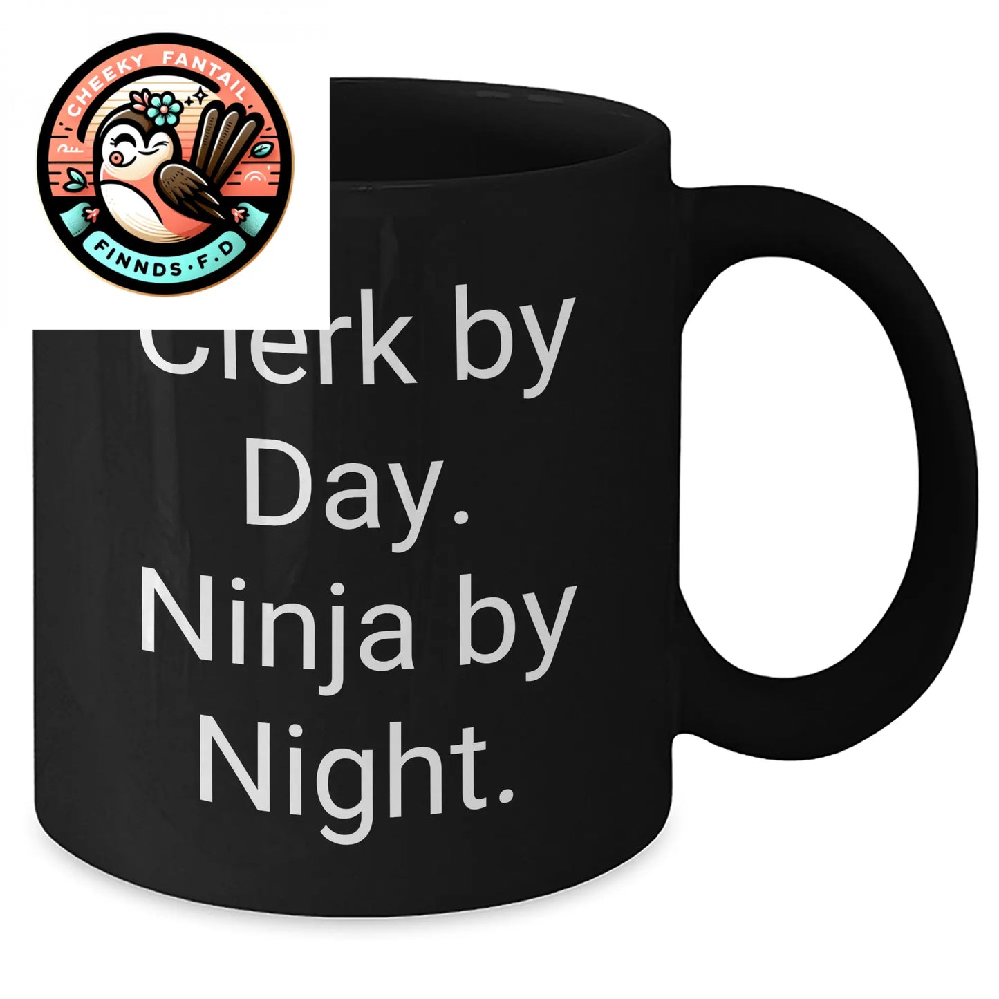 Clerk By Day Funny Gifts for Men from Coworkers - Black Coffee Mug - Father's Day Unique - Additional