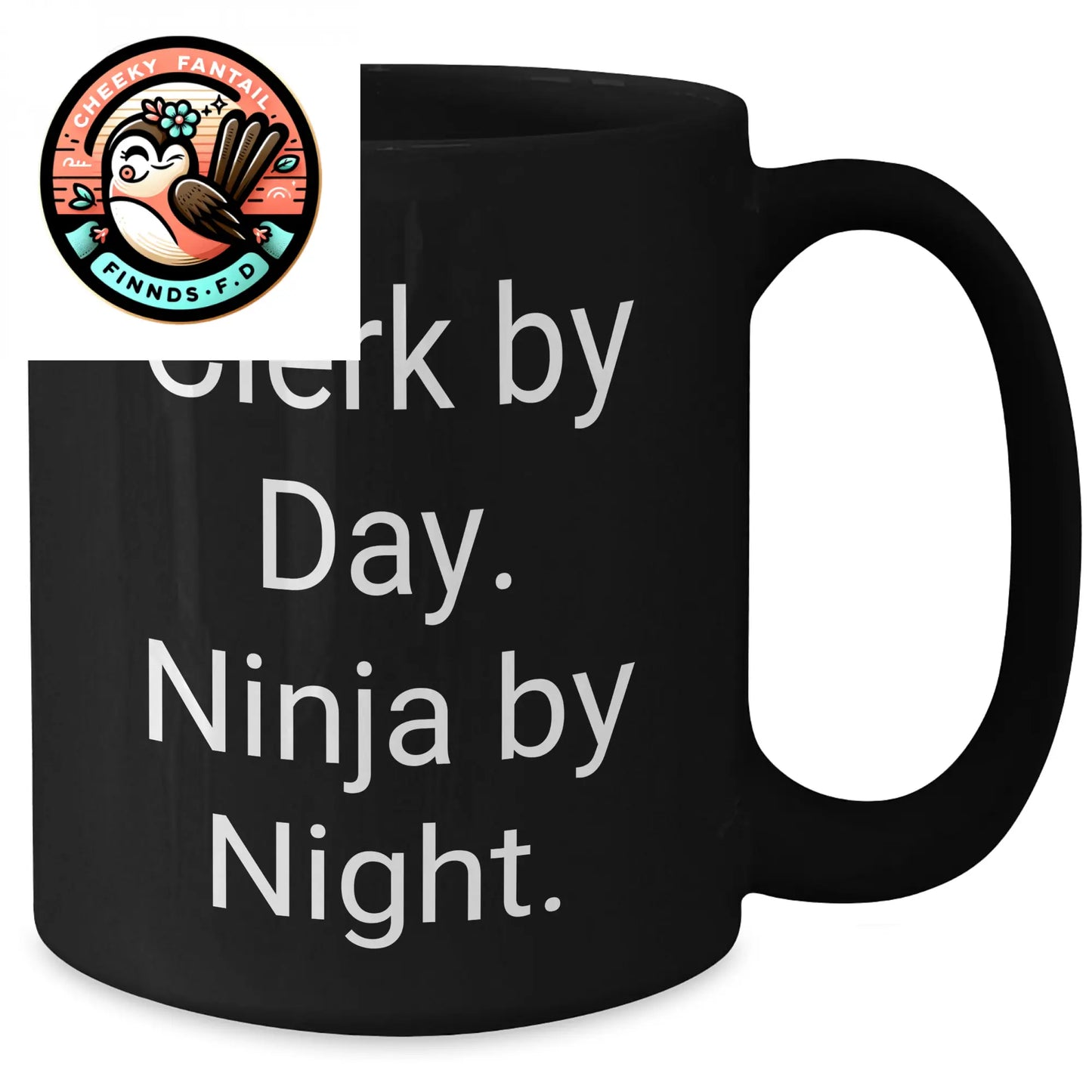 Clerk By Day Funny Gifts for Men from Coworkers - Black Coffee Mug - Father's Day Unique - Additional