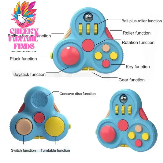 Colorful Hand Spinner EDC Fidget Spinner Rainbow Spiner Anti-Anxiety Toy For Spinners Focus Relieves Stress ADHD Finger Spinner Cheeky Fantail Finds