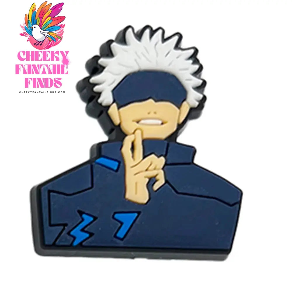 Cool Boy Cartoon Anime Shoe Charms for Clogs Sandals Decoration Shoe Accessories Charms for Friends Gifts Cheeky Fantail Finds