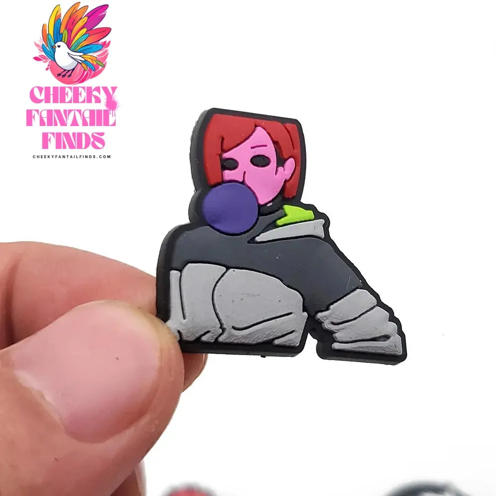 Cool Boy Cartoon Anime Shoe Charms for Clogs Sandals Decoration Shoe Accessories Charms for Friends Gifts Cheeky Fantail Finds