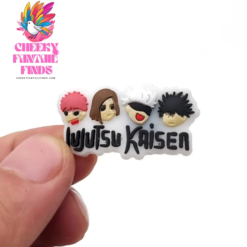 Cool Boy Cartoon Anime Shoe Charms for Clogs Sandals Decoration Shoe Accessories Charms for Friends Gifts Cheeky Fantail Finds