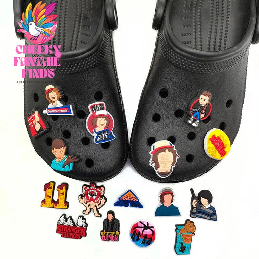 Cool Boy Shoe Charms for Clogs Sandals Decoration Shoe Accessories Charms for Men Gifts Cheeky Fantail Finds