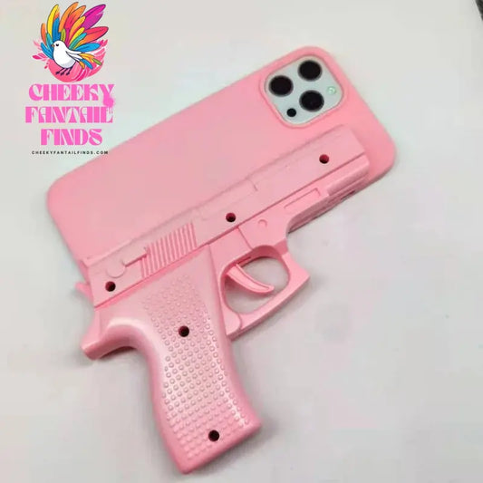 Creative Toy Pistol Mobile Phone Case Suitable for iPhone 12 Decompression and Funny Trigger Can Pull iPhone11 Protective Case Cheeky Fantail Finds