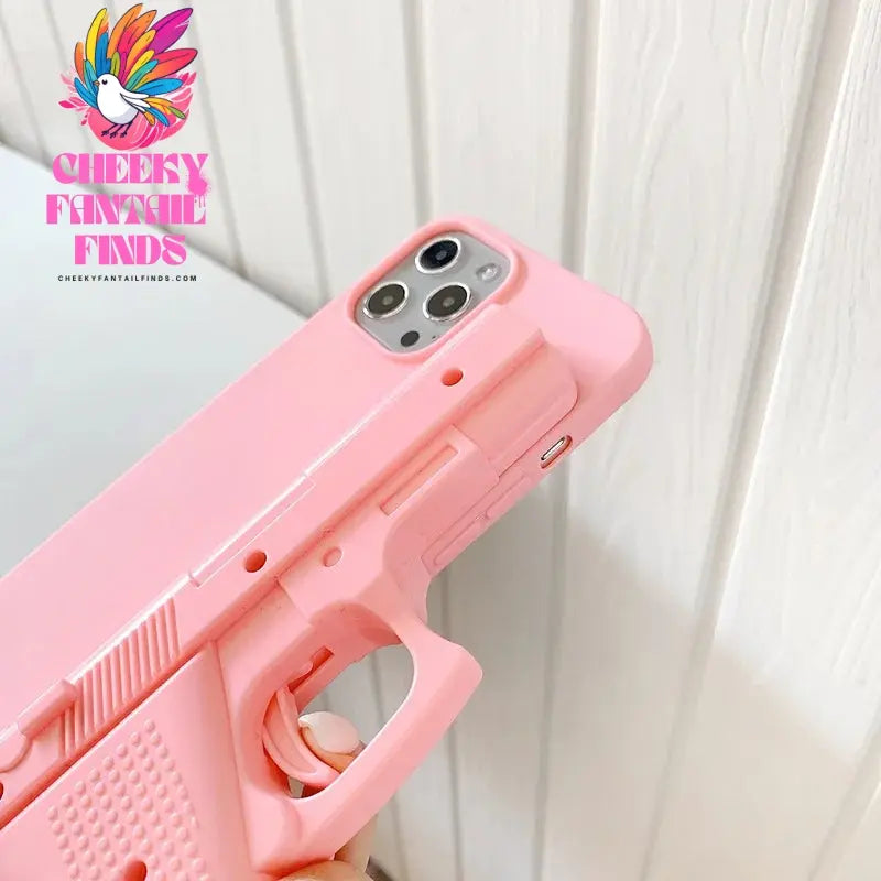 Creative Toy Pistol Mobile Phone Case Suitable for iPhone 12 Decompression and Funny Trigger Can Pull iPhone11 Protective Case Cheeky Fantail Finds