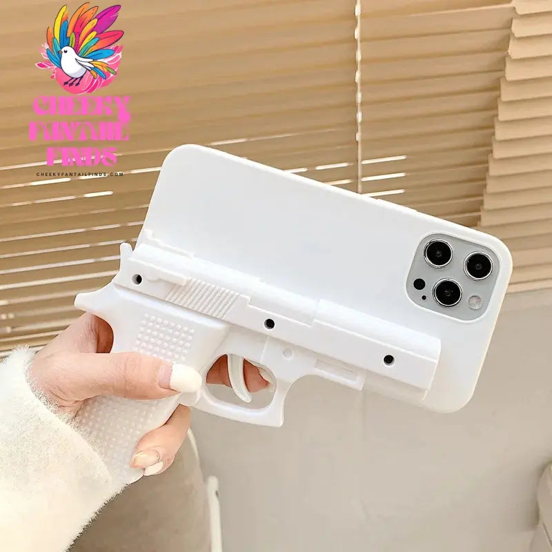 Creative Toy Pistol Mobile Phone Case Suitable for iPhone 12 Decompression and Funny Trigger Can Pull iPhone11 Protective Case Cheeky Fantail Finds