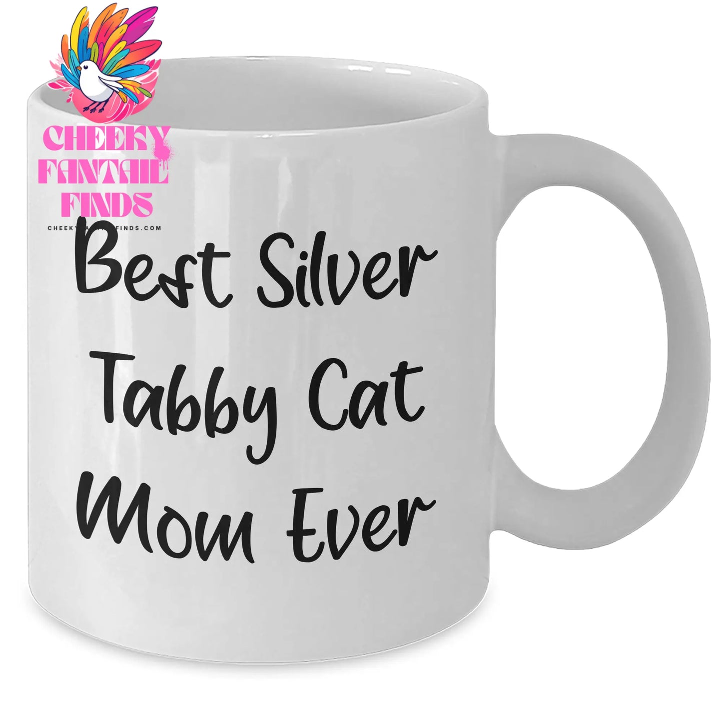 Cute Best Silver Tabby Cat Mom Ever Gifts | Unique Father's Day Unique Gifts for Cat Lovers | Funny White Coffee Mug | Ceramic, Microwave & Dishwasher Safe (11oz/15oz) - Additional